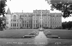 Cook Eldora Iowa ITS For Boys 1950s Technical School RPPC Photo Postcard 8527