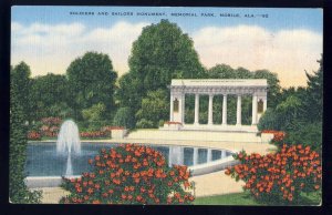 Mobile, Alabama/AL Postcard, Soldiers & Sailors Monument