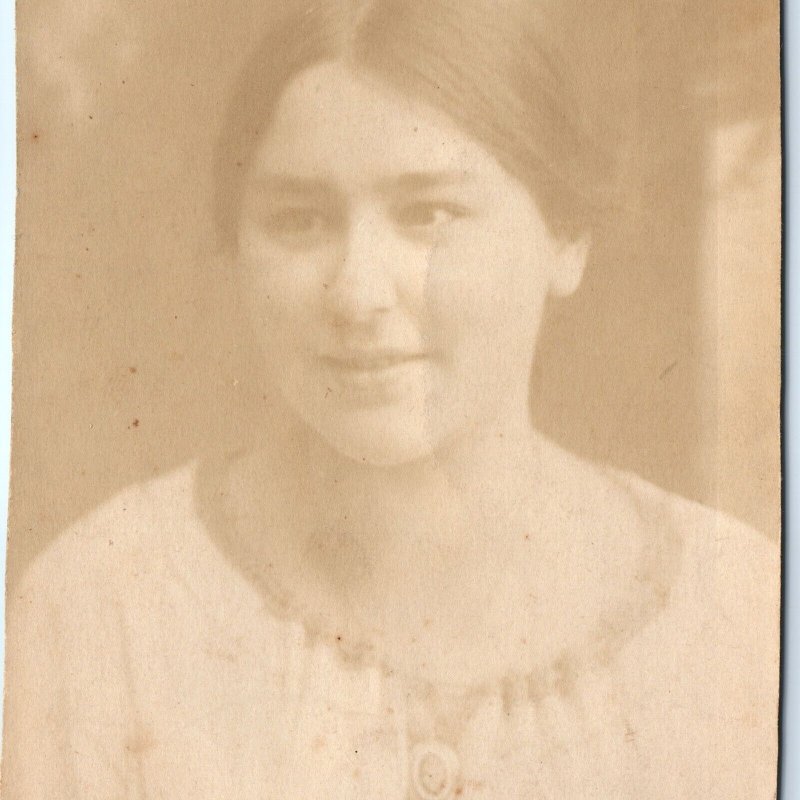 c1910s Immenstadt, Germany Cute Young Girl RPPC Real Photo H. Hipp Postcard A111