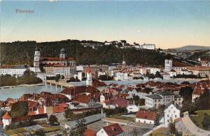 Panorama Passau Bavaria Germany 1910c postcard