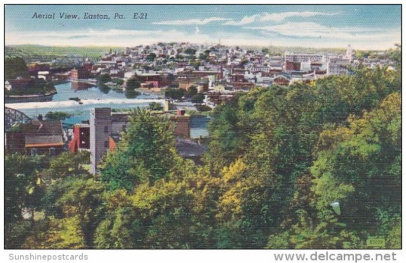 Pennsylvania Easton Aerial View