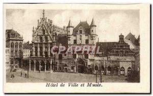Mechelen Belgium Postcard Old City Hall and Museum