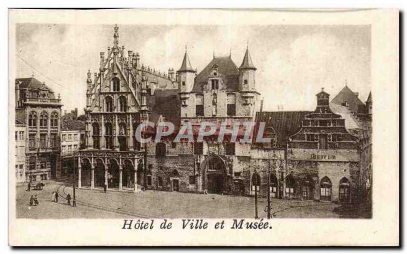 Mechelen Belgium Postcard Old City Hall and Museum