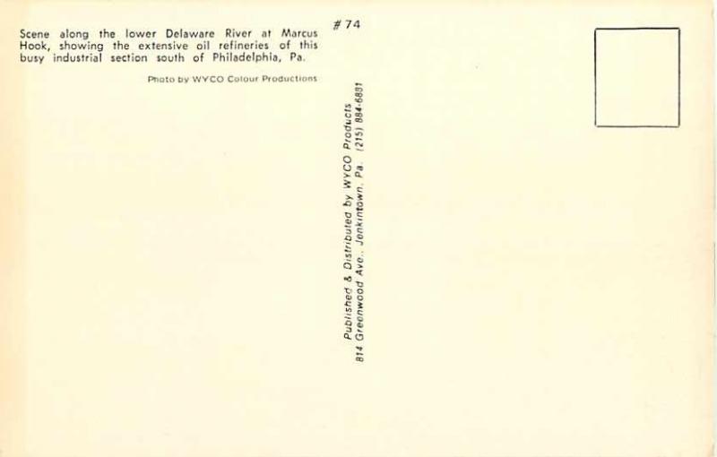 Docks, Lower Delaware River at Marcus Hook Pennsylvania PA