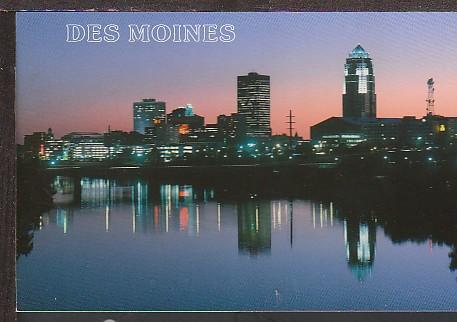 Skyline Des Moines IA Postcard BIN 