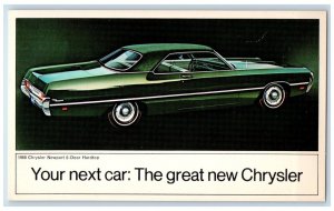 c1960 1969 Chrysler Newport 2-Door Hardtop Howard Auto Sales Dealership Postcard