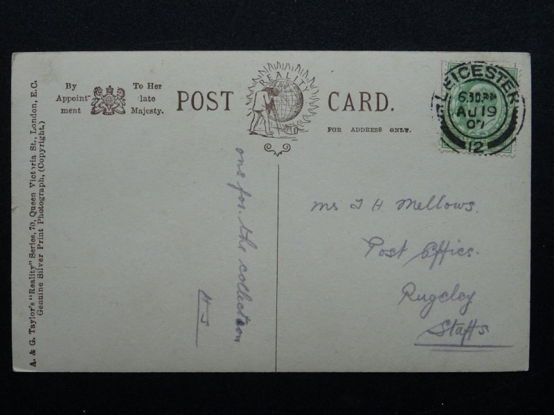 Leicester 4 IMAGE MULTI-VIEW c1907 RP Postcard by A&G