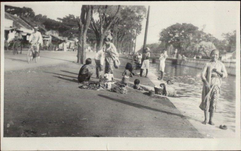 Batavia Java Indonesia Locals Natives Ethnography Real Photo Postcard #2