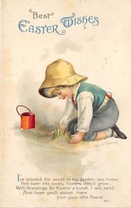 Ellen H Clapsaddle, Easter Greetings Holiday Postcard