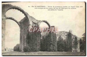 Old Postcard Park Maintenon Ruins of giant aqueduct