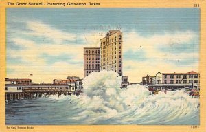 The Great Seawall - Galveston, Texas TX  