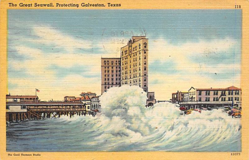 The Great Seawall - Galveston, Texas TX  