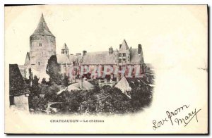 Old Postcard The castle Chateaudun