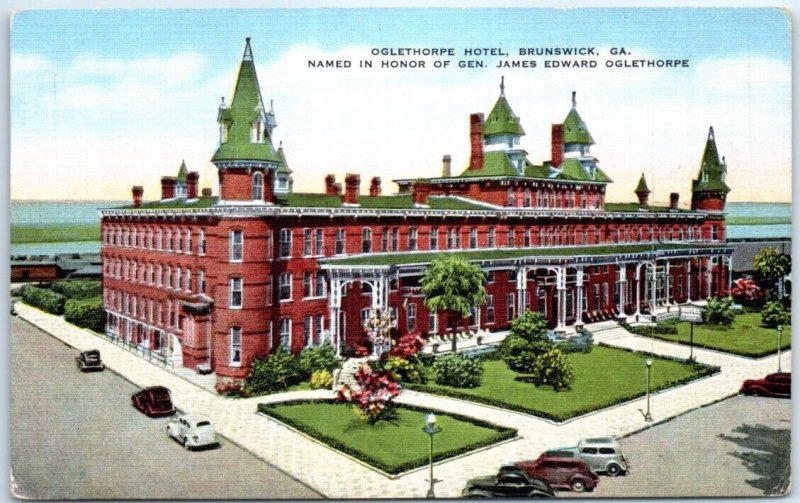 Postcard - Oglethorpe Hotel - Brunswick, Georgia