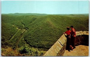 Postcard - Florida Lookout, Berkshire Hills, Massachusetts