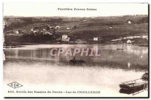 Old Postcard Lake Or Villers Frontiere Franco Suisse