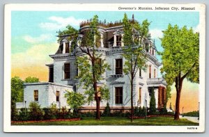 Vintage Missouri Postcard - Governor's Mansion  Jefferson City