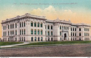 EVERETT, Washington, 1900-10s; High School, Cost of Construction $200,000