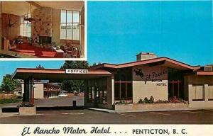 Canada, British Columbia, Penticton, El Rancho Motor Hotel, Dexter Press 96857-B