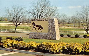 Kentucky Horse Park Autum at Iron Works Road Entrance Lexington Kentucky  