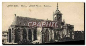 Old Postcard Colmar Cathedral