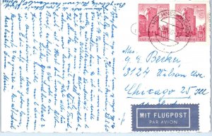 1960 Bird's Eye View Hochneukirchen Austria Postcard