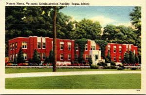 Vtg Togus Maine ME Nurses Home Veterans Administration Facility 1930s Postcard