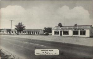 Williamston NC Southern Motel & DINER Postcard