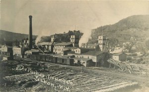 Postcard RPPC C-1910 New Hampshire Lisbon Logging Lumber sawmill 23-11653