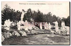 Old Postcard Pilgrimage of Calvary Chateau Bridge Ascension of Our Lord