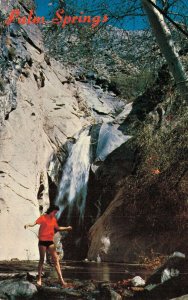 USA Tahquitz Falls Palm Springs California Vintage Postcard 07.48