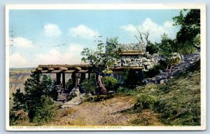 1936 Grand Canyon National Park Arizona Postcard Hermit's Rest Fred Harvey