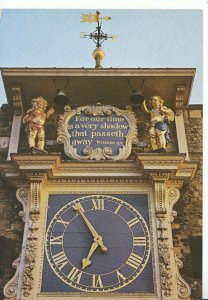 Sussex Postcard - Clockface and Quarterboys - Rye Parish Church - Ref 18479A