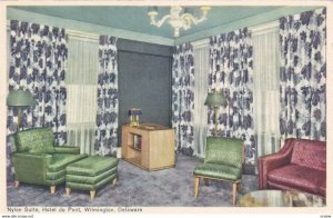 WILMINGTON, Delaware , 1930s ; Interior; Nylon Suite, Hotel Du Pont