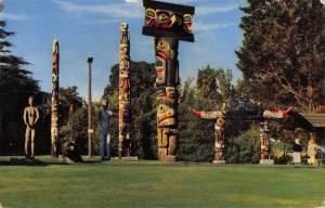 BR99079 victoria b c indian totem poles thunderbird park postcard  canada