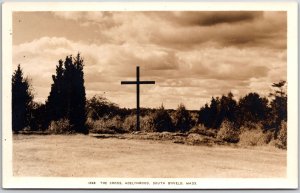 The Cross Adelynrood outh Byfield Massachusetts MA Real Photo RPPC Postcard