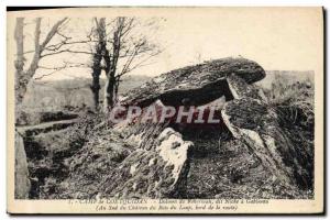 Old Postcard Dolmen Standing Stone Camp Coetquidan Dolmen Roherman said Niche...