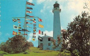 Bermuda  GIBBS HILL LIGHT HOUSE  Signal Mast With Flags CROSS BAY 1968 Postcard