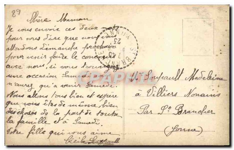 Avallon Old Postcard General View from the Morlande