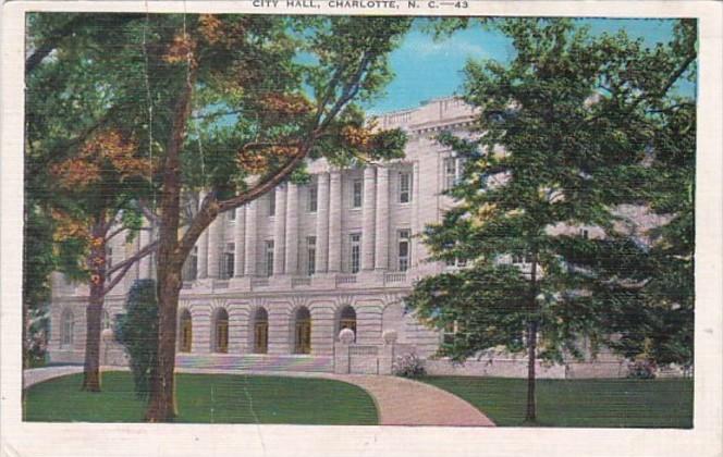 North Carolina Charlotte City Hall 1940