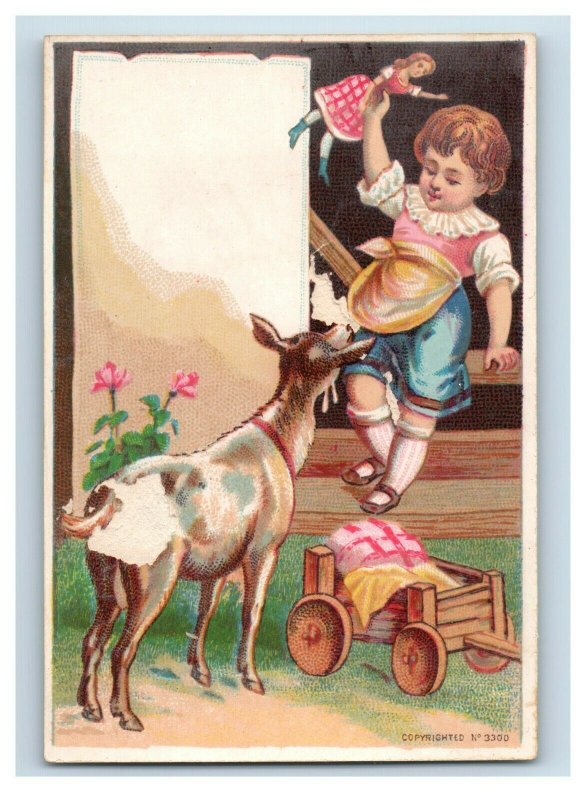 1880s-90s Victorian Trade Cards Adorable Children Doll Rooster Lot Of 6 P208