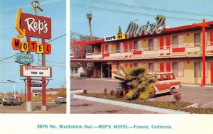 Fresno California Rep's Motel Vintage Postcard AA41051