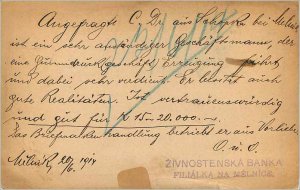 Entier Postal Stationery 1p + Austrian stamp Melnik 1914 for Rosario