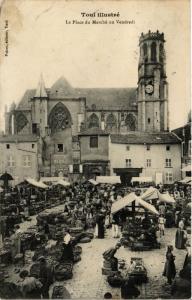 CPA TOUL - TOUL IllustrÃ© - La Place du MarchÃ© un Vendredi (385928)