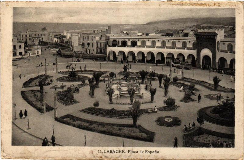 CPA Larache Plaza de Espana MAROC (688268)