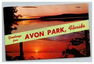 Vintage 1971 Postcard Greetings From Avon Park Florida - Ocean & Lake Views