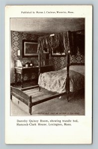 Lexington MA-Massachusetts, Dorothy Quincy Room, Hancock Clark Vintage Postcard