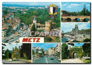 Postcard Modern Au Pays Lorrain Metz (Moselle) The doors of the German Protes...