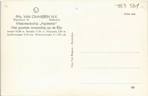 CPA AK M.T.S.Aquitania SHIPS (783381)