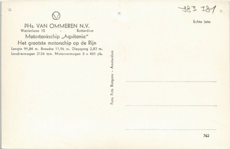 CPA AK M.T.S.Aquitania SHIPS (783381)